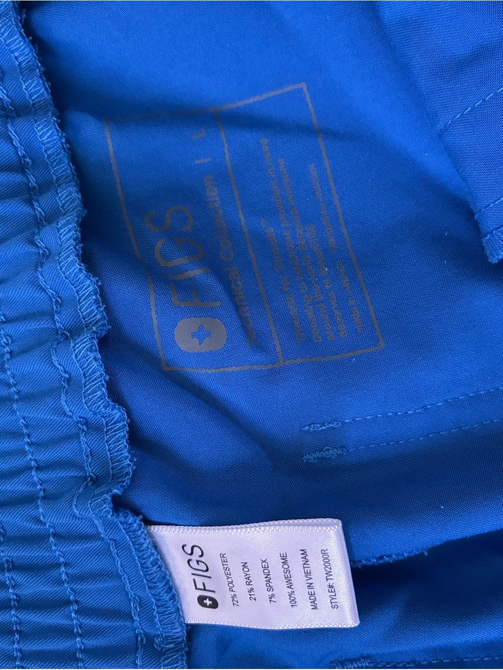 FIGS Women’s Royal Blue Jogger Scrub Pants - Picture 3 of 3